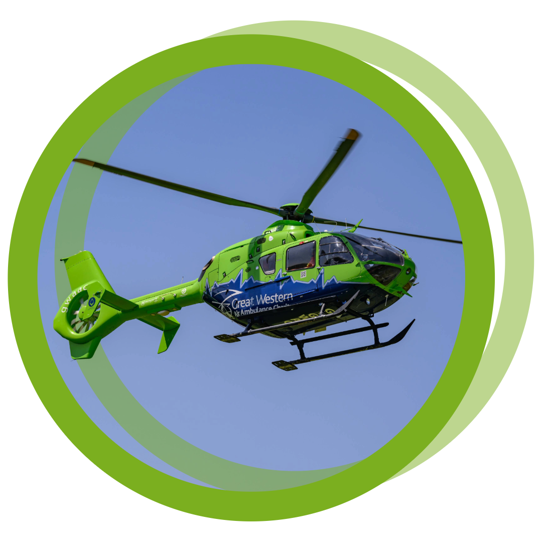 Helicopter flying