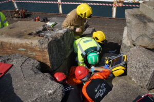 Multi agency training: Scenario 3 - GWAAC with AF&RS, HART, and UWE paramedic students