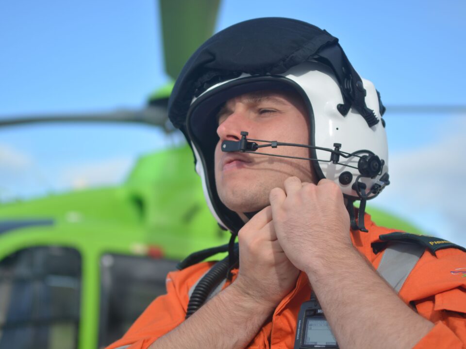 SPCC Callum puts on his helmet