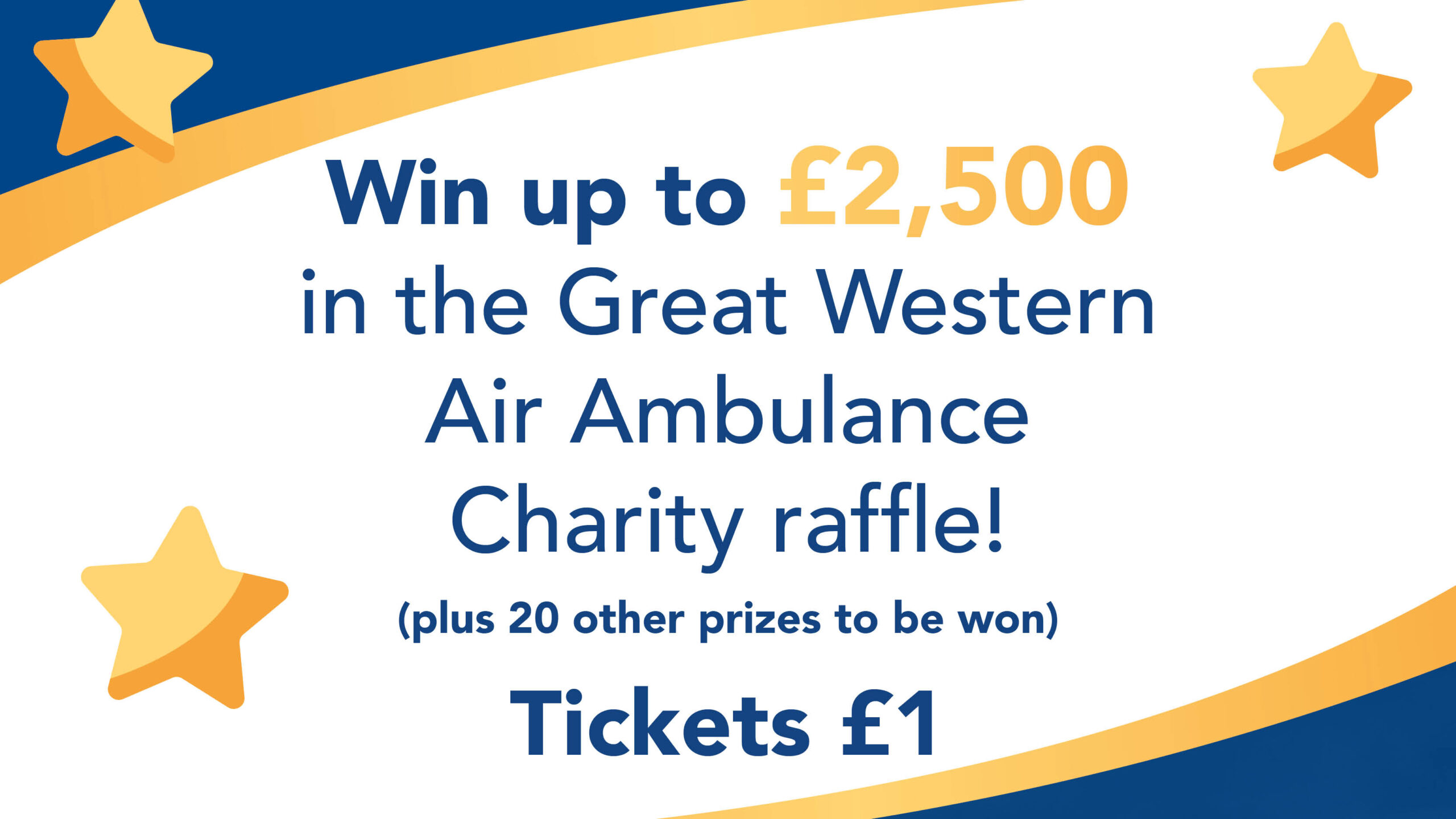 Win up to £2,500 in our winter raffle! Tickets £1
