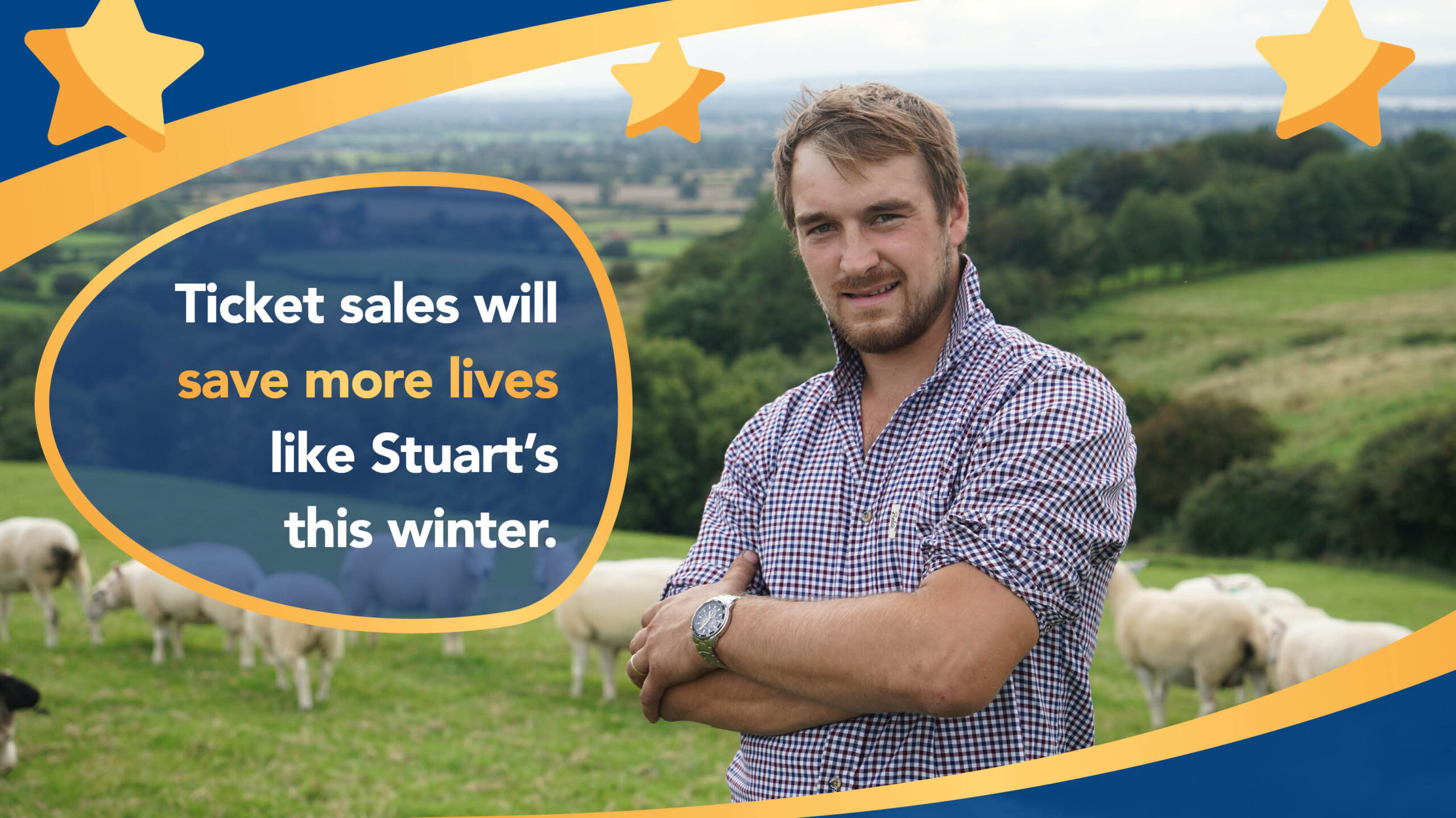 Raffle sales will help to save lives like Stuart's