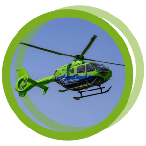 Helicopter flying