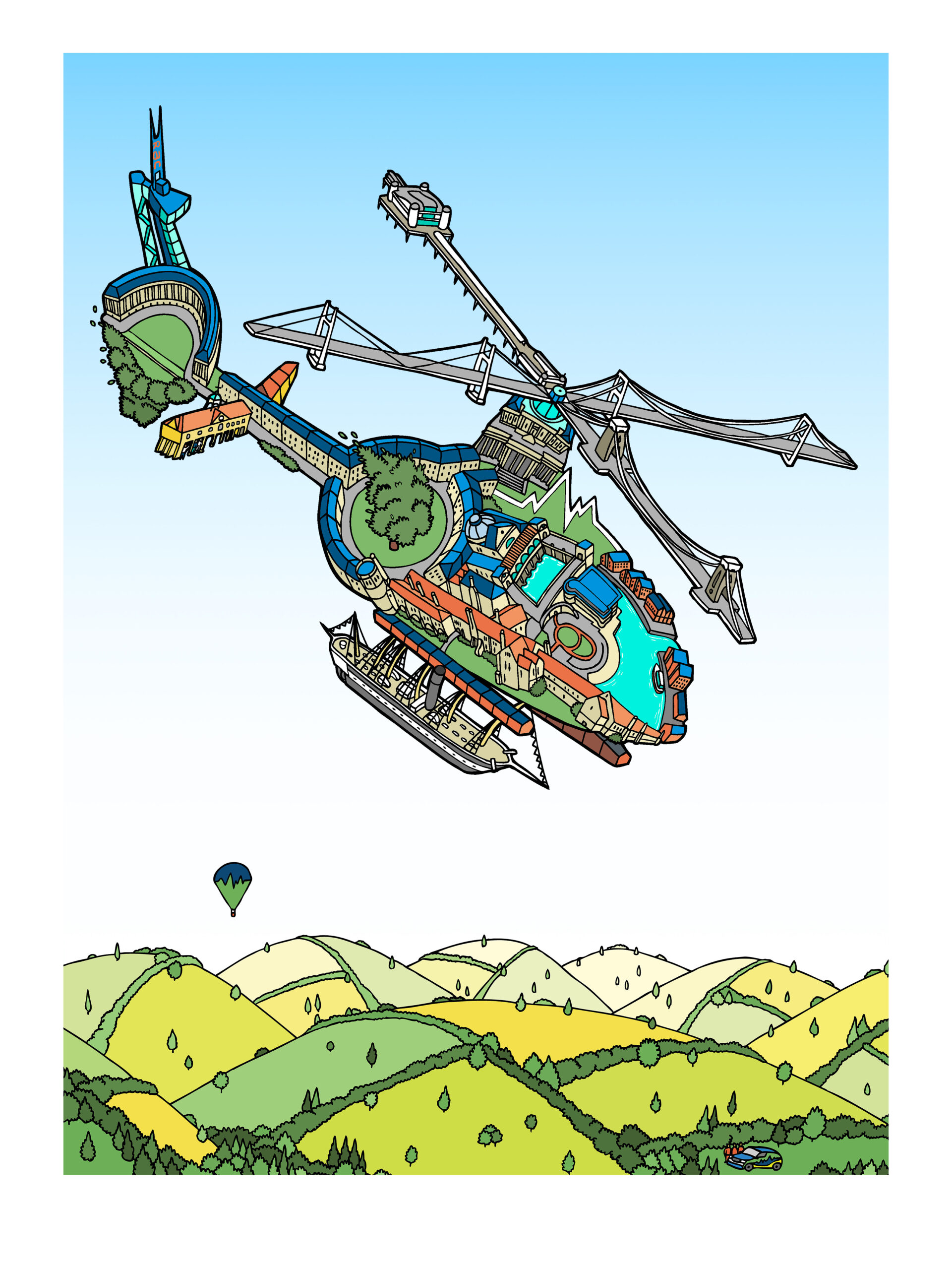Andy Concil Print GWAAC Limited edition Countryside print