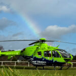 The GWAAC Heli under a rainbow