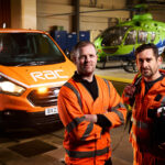 An RAC roadside assistant and a man in GWAAC uniform